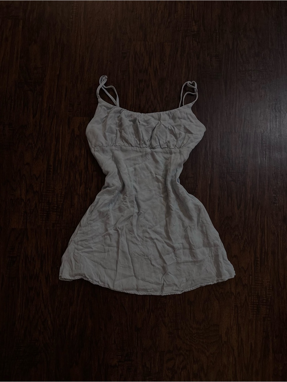 Lightweight White Linen Cami Dress - Picture 1 of 3